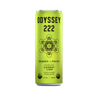 Cherry Lime 222 Sparkling Mushroom Energy Drink 12 Pack