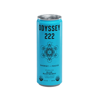 Blue Raspberry 222 Sparkling Energy Drink - 222mg Caffeine - 12 Pack