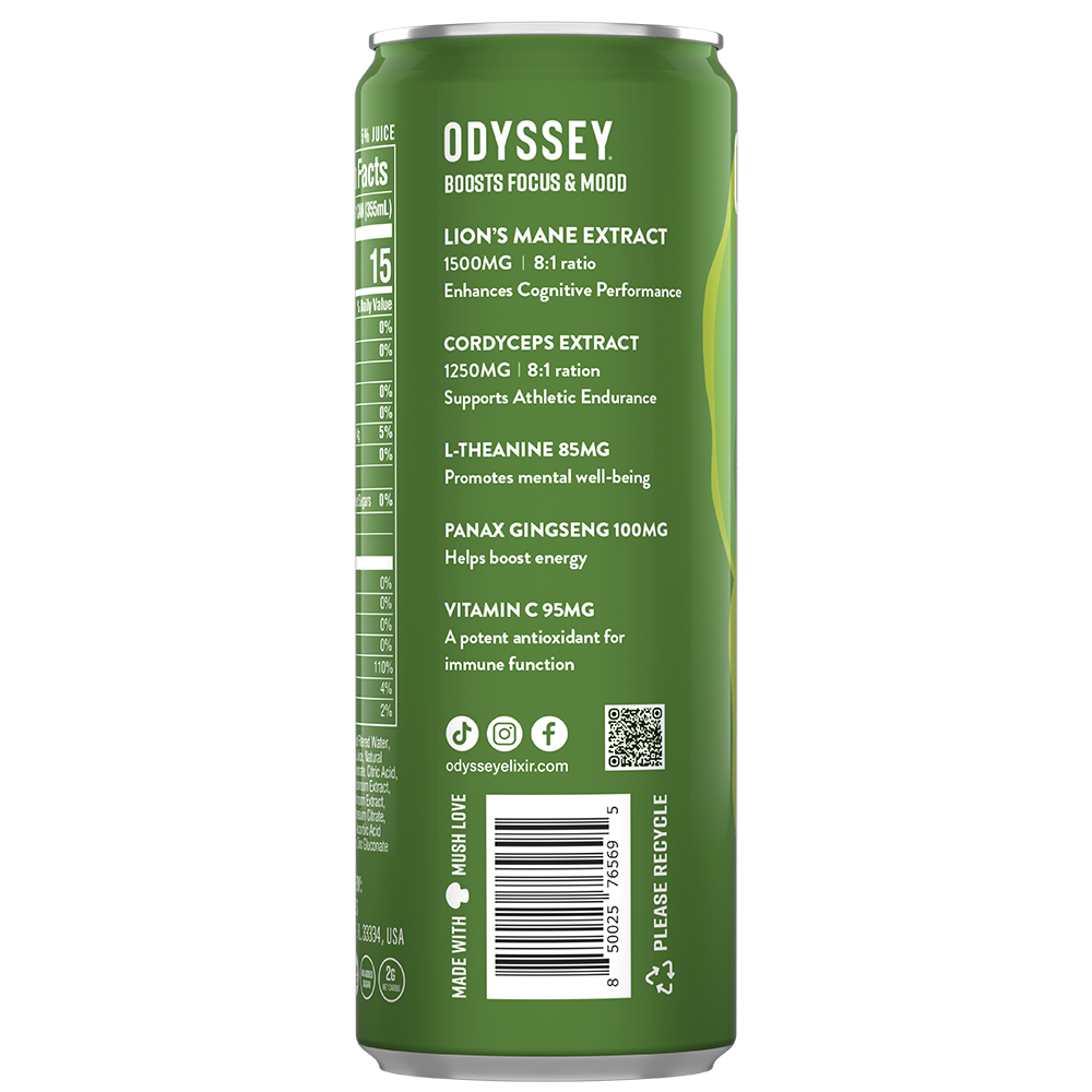 Yuzu Lime Revive Sparkling Mood & Hydration Drink - Caffeine Free - 12 Pack